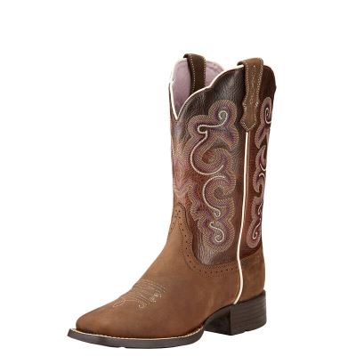 Ariat Quickdraw Kahverengi Western Csizma Bayan (32580-980)